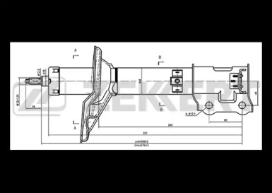 Амортизатор (ZEKKERT: SG-4470)