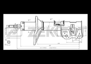 Амортизатор (ZEKKERT: SG-4540)