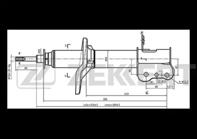 Амортизатор (ZEKKERT: SG-4848)