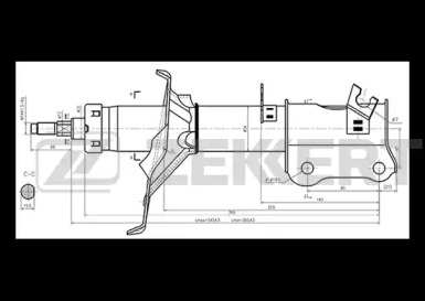 Амортизатор (ZEKKERT: SG-4855)