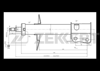 Амортизатор (ZEKKERT: SG-6238)