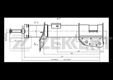 Амортизатор (ZEKKERT: SG-6245)