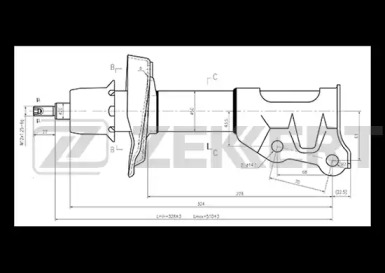 Амортизатор (ZEKKERT: SG-6254)