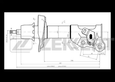 Амортизатор (ZEKKERT: SG-6255)