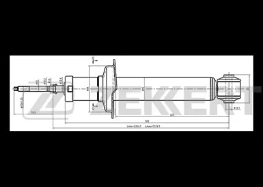 Амортизатор (ZEKKERT: SG-6376)