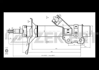 Амортизатор (ZEKKERT: SO-4176)