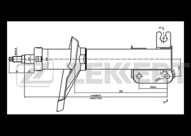 Амортизатор (ZEKKERT: SO-4250)