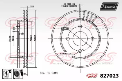 Тормозной диск (MAXTECH: 827023.6060)