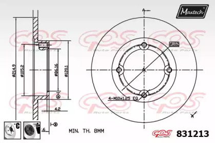 Тормозной диск (MAXTECH: 831213.6060)