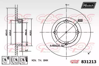 Тормозной диск (MAXTECH: 831213.6980)