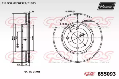 Тормозной диск (MAXTECH: 855093.0000)