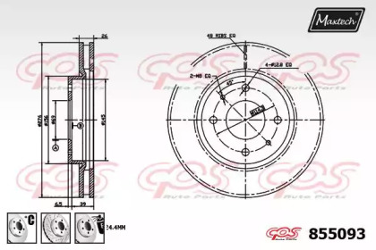 Тормозной диск (MAXTECH: 855093.6880)