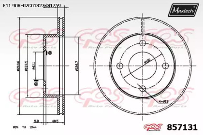 Тормозной диск (MAXTECH: 857131.0000)