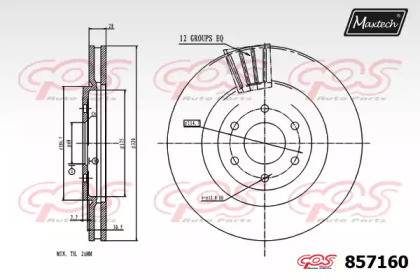 Тормозной диск (MAXTECH: 857160.0000)