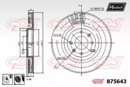 Тормозной диск (MAXTECH: 875643.6060)