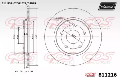 Тормозной диск (MAXTECH: 811216.0000)