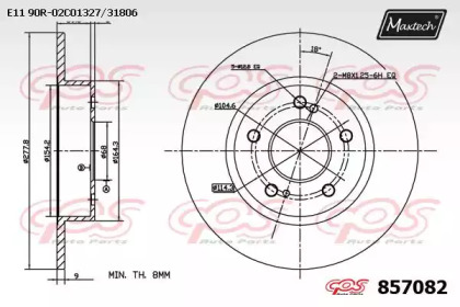 Тормозной диск (MAXTECH: 857082.0000)