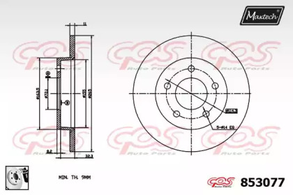 Тормозной диск (MAXTECH: 853077.0080)