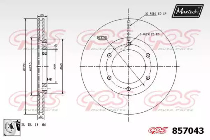 Тормозной диск (MAXTECH: 857043.0080)