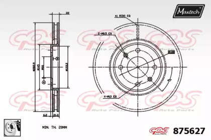 Тормозной диск (MAXTECH: 875627.0080)