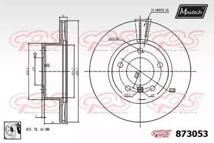 Тормозной диск (MAXTECH: 873053.0080)