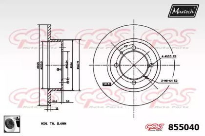 Тормозной диск (MAXTECH: 855040.0060)