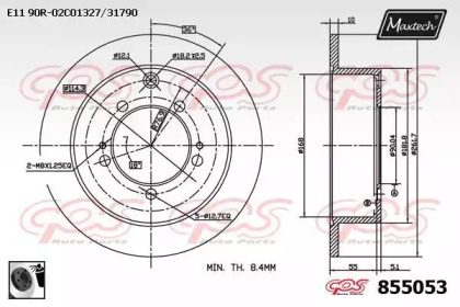 Тормозной диск (MAXTECH: 855053.0060)