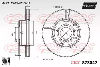 Тормозной диск (MAXTECH: 873047.0060)