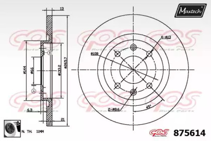 Тормозной диск (MAXTECH: 875614.0060)