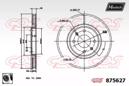 Тормозной диск (MAXTECH: 875627.0060)