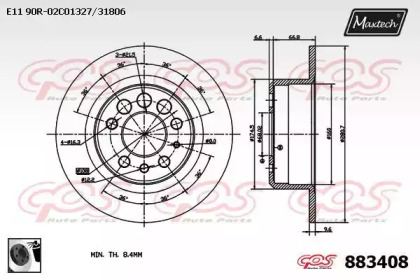 Тормозной диск (MAXTECH: 883408.0060)