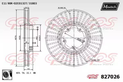 Тормозной диск (MAXTECH: 827026.0060)