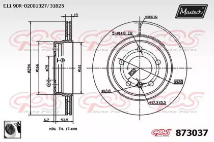 Тормозной диск (MAXTECH: 873037.0060)