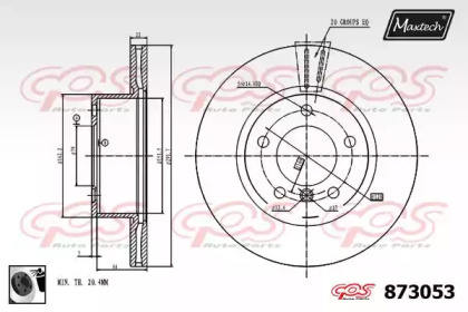 Тормозной диск (MAXTECH: 873053.0060)