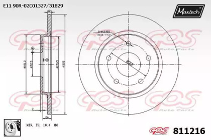 Тормозной диск (MAXTECH: 811216.0080)