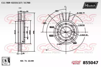 Тормозной диск (MAXTECH: 855047.0080)