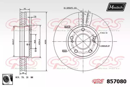 Тормозной диск (MAXTECH: 857080.0060)