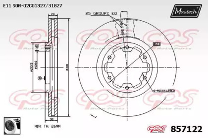 Тормозной диск (MAXTECH: 857122.0060)