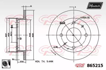 Тормозной диск (MAXTECH: 865215.0060)