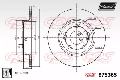 Тормозной диск (MAXTECH: 875365.0080)