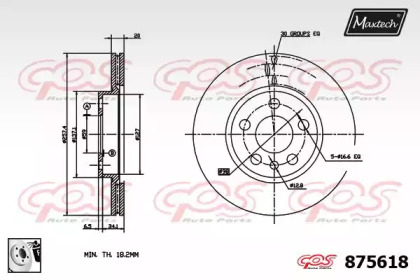 Тормозной диск (MAXTECH: 875618.0080)