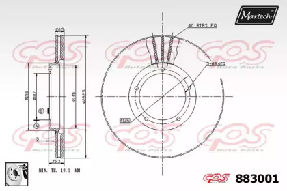 Тормозной диск (MAXTECH: 883001.0080)