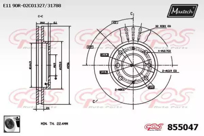 Тормозной диск (MAXTECH: 855047.0060)