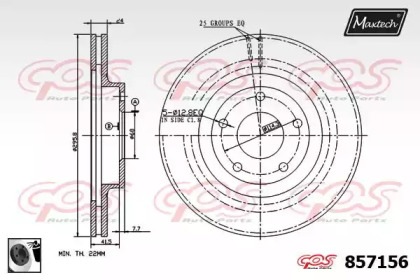 Тормозной диск (MAXTECH: 857156.0060)