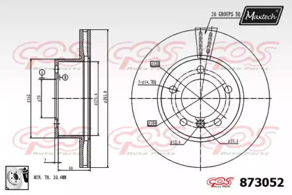 Тормозной диск (MAXTECH: 873052.0080)