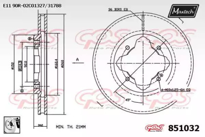 Тормозной диск (MAXTECH: 851032.0080)