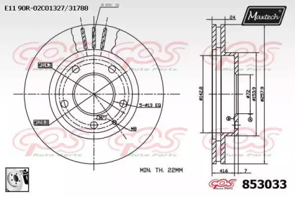 Тормозной диск (MAXTECH: 853033.0080)