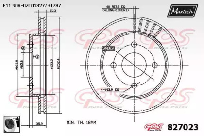 Тормозной диск (MAXTECH: 827023.0060)