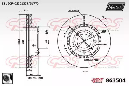 Тормозной диск (MAXTECH: 863504.0060)