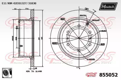 Тормозной диск (MAXTECH: 855052.0060)